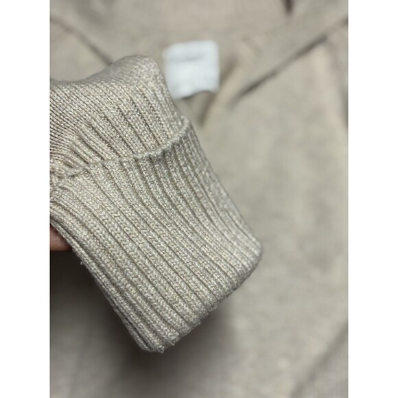 Abercrombie & Fitch Notch Neck Sweater Knit Women's Small Pullover, Beige - Picture 7 of 9